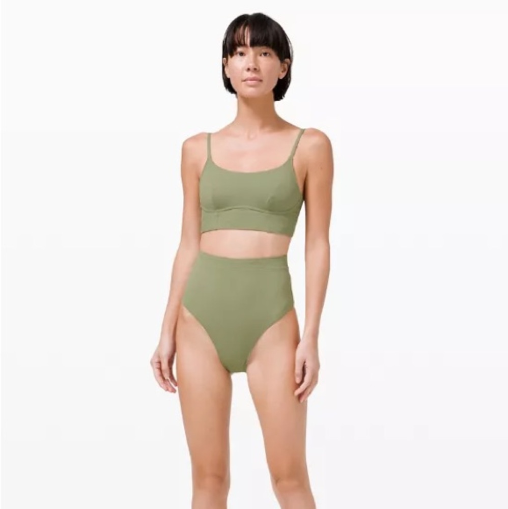Lululemon high waist bikini green size 4 / size 6